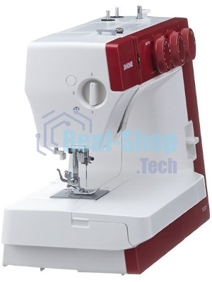 Швейная машина Janome 1522RD 25 операции, петля автомат, верт. челнок, нитевдеватель, мягкий, подарочный набор (шпульки, ножницы, сантиметровая лента, игольница)