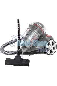 Пылесос SUPRA VCS-2525 серый/черный, 420/2450 Вт, уборка сухая, пылесборник контейнер 3.5 л