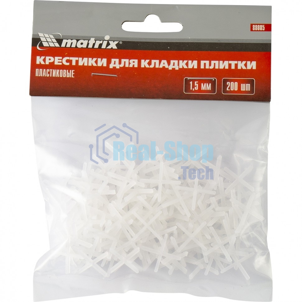 Крестики Matrix, 1,5 мм, для кладки плитки, 200 шт.