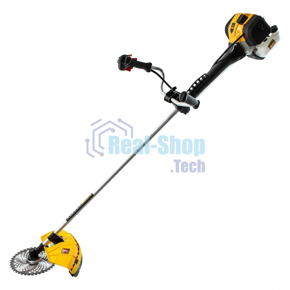 Триммер бензиновый Denzel DGT-52-PRO, анти-вибро, 52 см3, неразъем, состоит из 2 частей