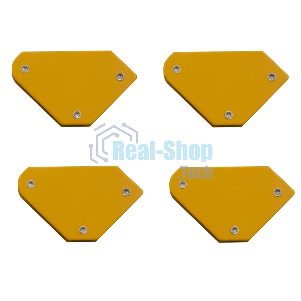 Набор из 4 магнитных фиксаторов для сварочных работ Denzel