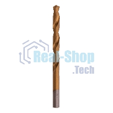 Сверло по металлу Matrix, 8 мм, HSS, нитридтитановое покрытие, цилиндрический хвостовик