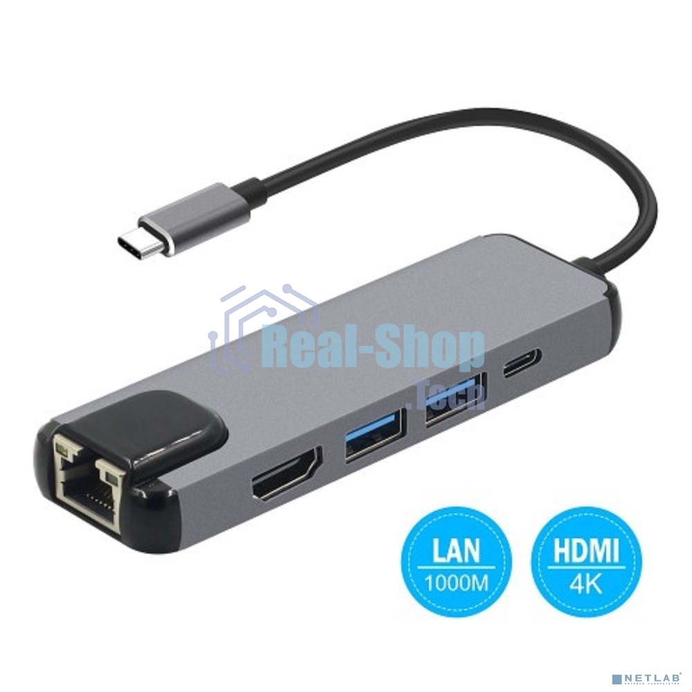 USB-концентратор USB Type C KS-is KS-561