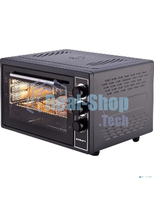 Мини-печь Kraft KF-MO3801BL, черный, 38 л.