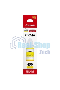 Чернила Canon GI-490Y 0666C001 желтый для Canon Pixma G1400/2400/3400 (70мл)