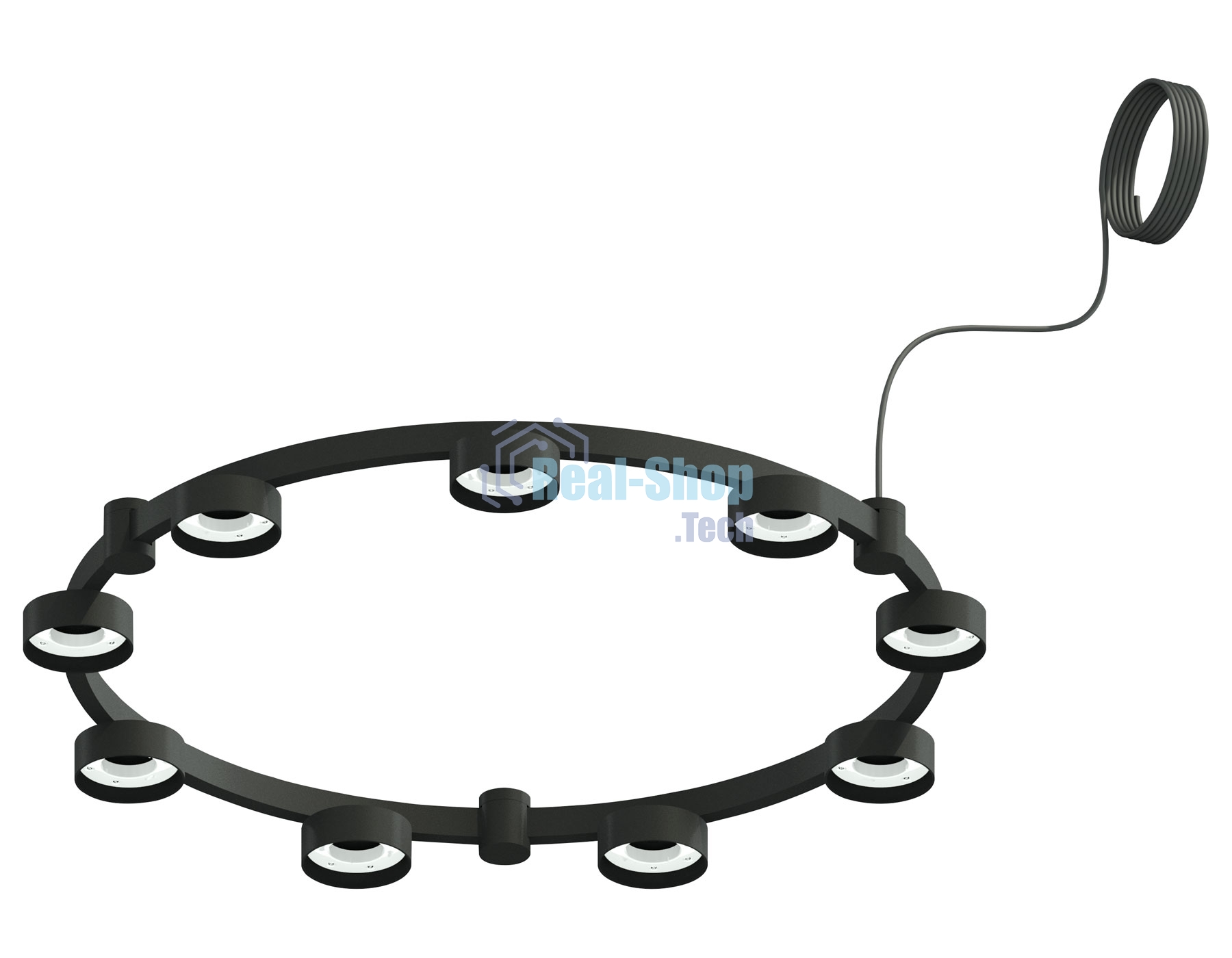 Корпус светильника C9242/9 SBK черный песок D740*70.5mm GX53/9