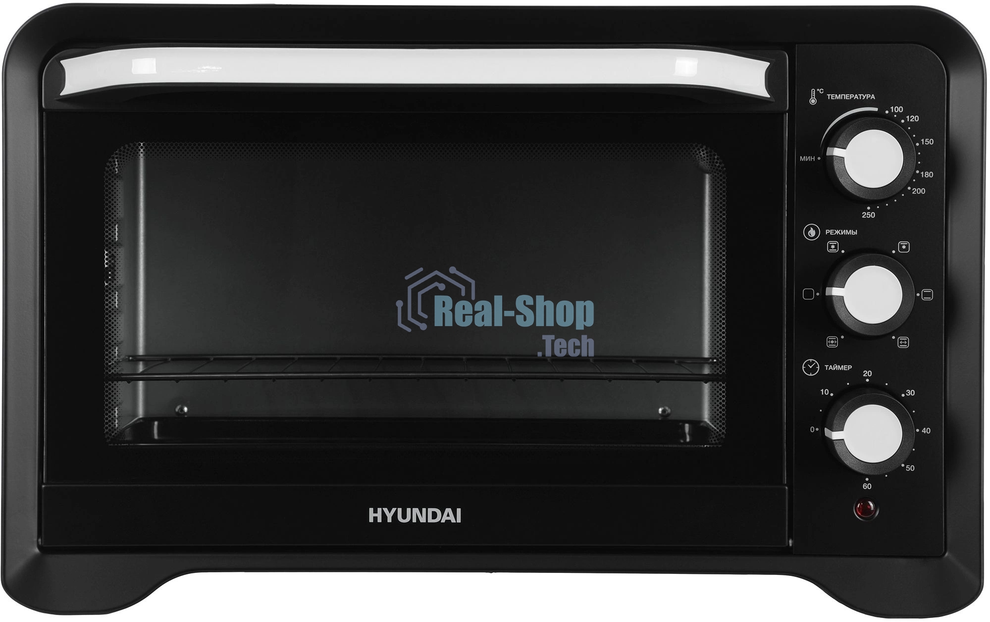 Мини-печь Hyundai MIO-HY094 35 л, 1600 Вт, черный