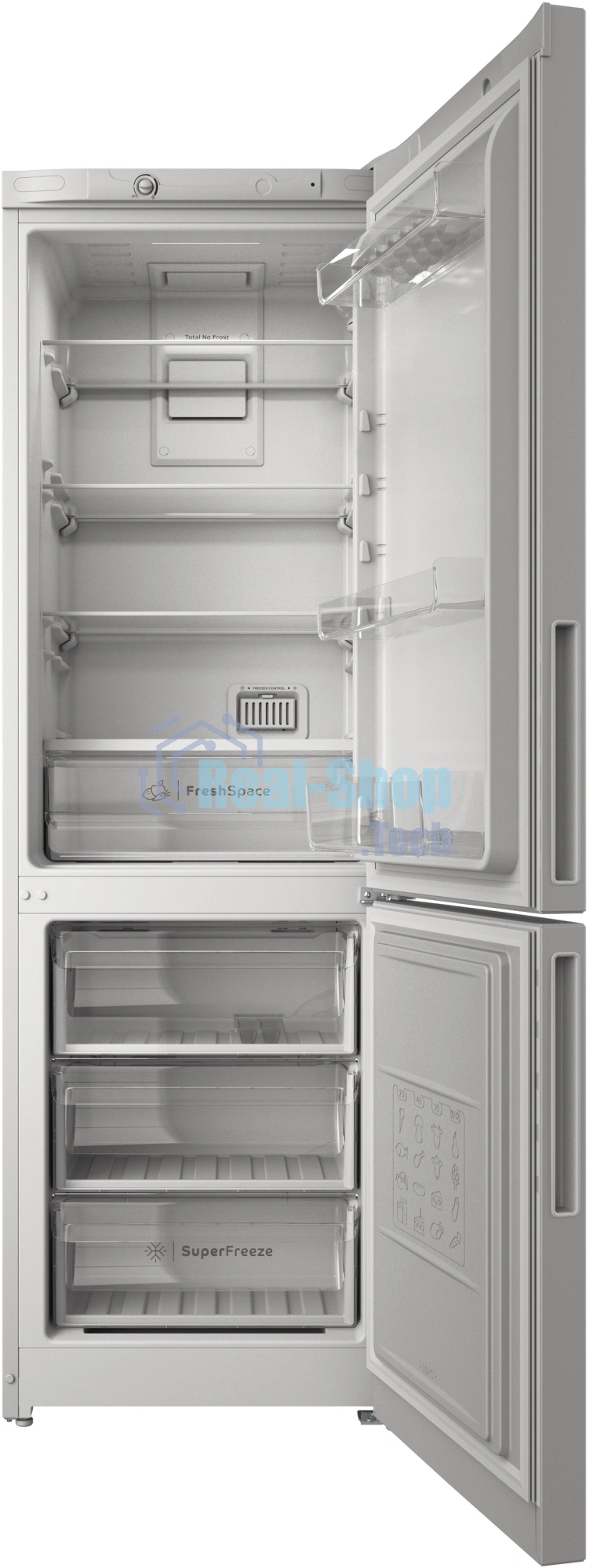 Холодильник Indesit ITR 4180 W белый двухкамерный 220/78л морозилка снизу