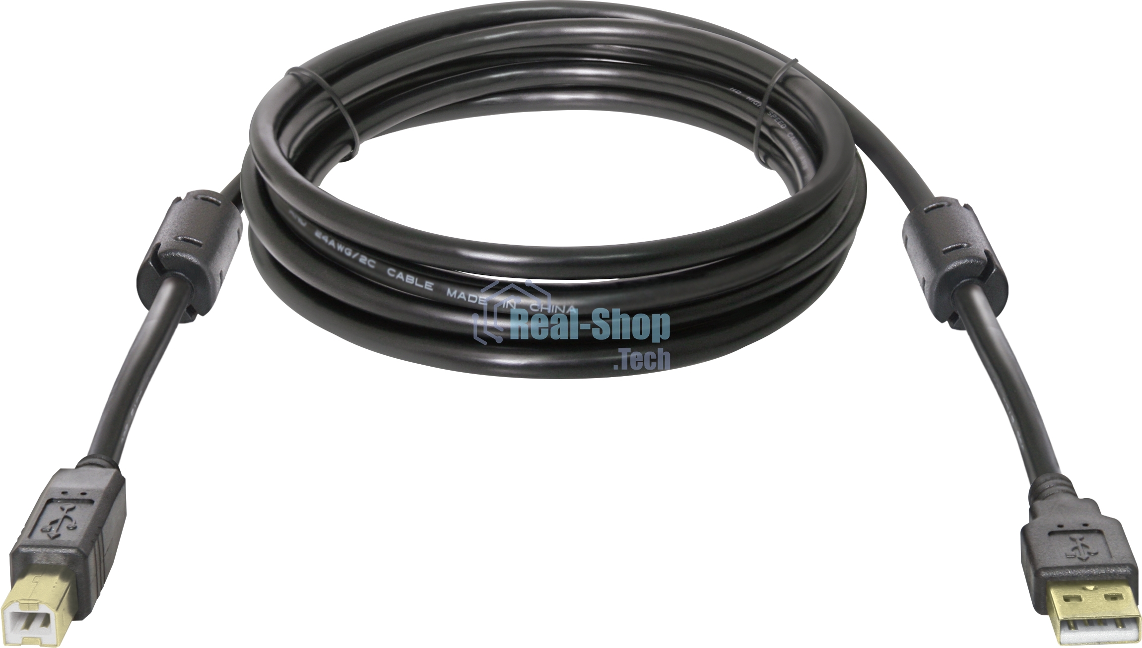 Кабель Defender USB04-10 PROКабель USB 2.0 для соед. 3.0м AM/BM, зол.конт, 2фер.фил.