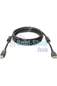Кабель Defender USB04-10 PROКабель USB 2.0 для соед. 3.0м AM/BM, зол.конт, 2фер.фил.