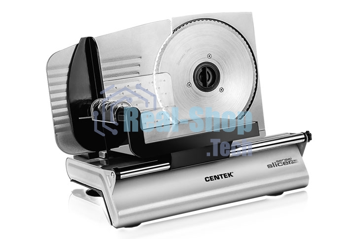 Ломтерезка Centek CT-1380, 150 Вт, толщина нарезки 3-15мм, держатель крайнего ломтика