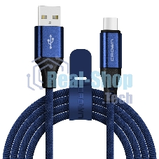 Кабель Crown USB - USB Type-C CMCU-3103C blue