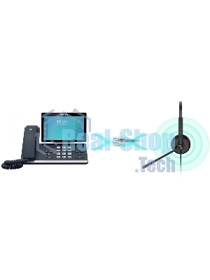 Гарнитура Yealink YHS34 Dual чёрный, проводная