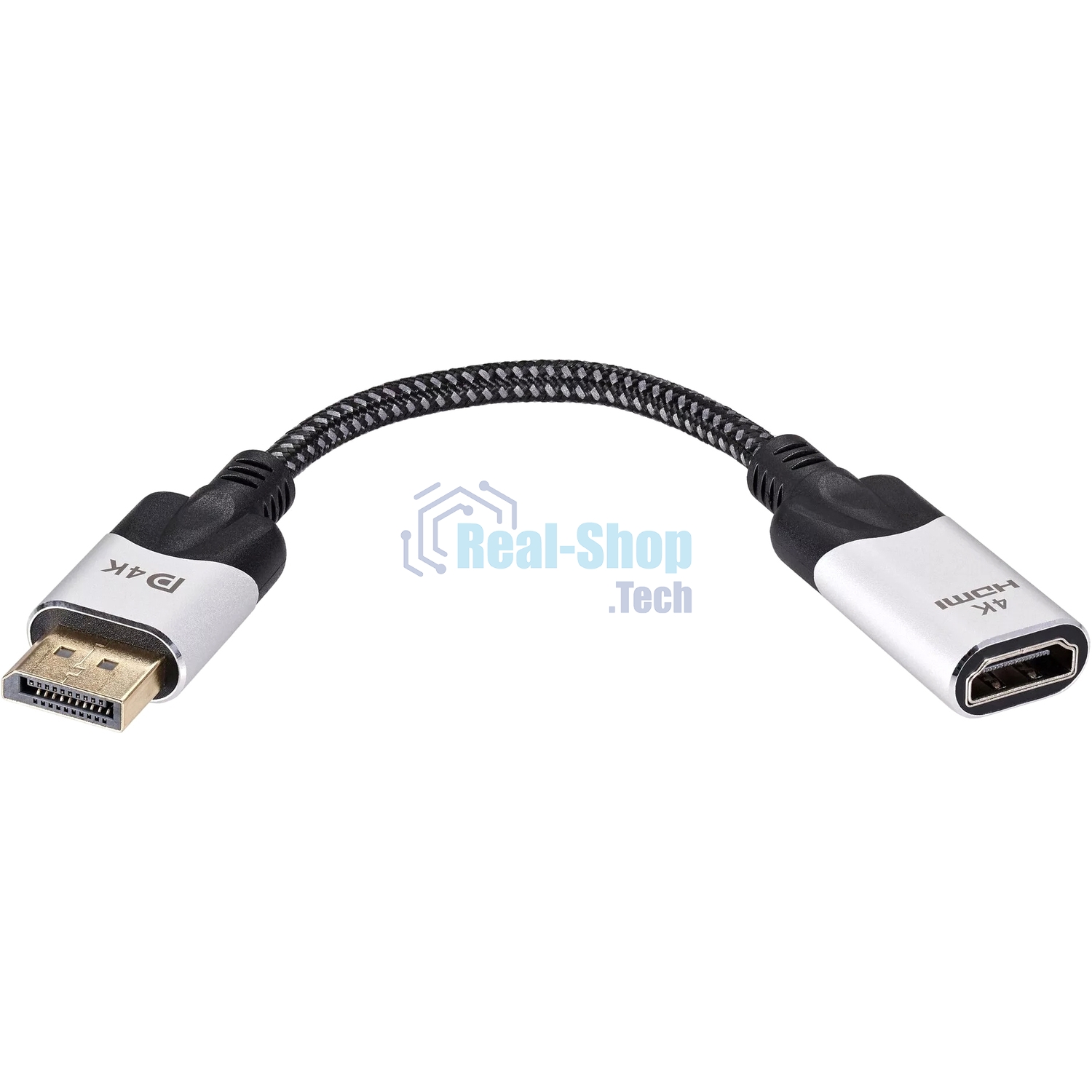 Кабель VCOM DisplayPort TO HDMI 4K 0.15 M CG621M-0.15