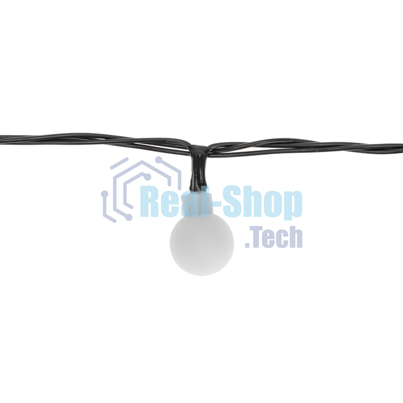 Гирлянда светодиодная Neon-night Шарики 5м, 20 LED, IP20, зеленый провод, свечение мульти (RG/RB), мигание, 230В