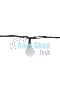 Гирлянда светодиодная Neon-night Шарики 5м, 20 LED, IP20, зеленый провод, свечение мульти (RG/RB), мигание, 230В