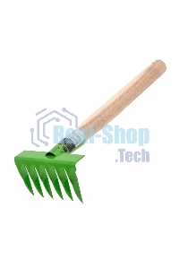 Грабли Сибртех витые 6-зубые, 120х390 мм, стальные, деревянная рукоятка, АГРОНОМ