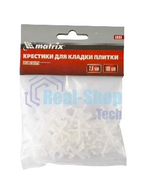 Крестики Matrix, 2,0 мм, для кладки плитки, 100 шт.