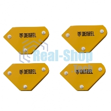 Набор из 4 магнитных фиксаторов для сварочных работ Denzel