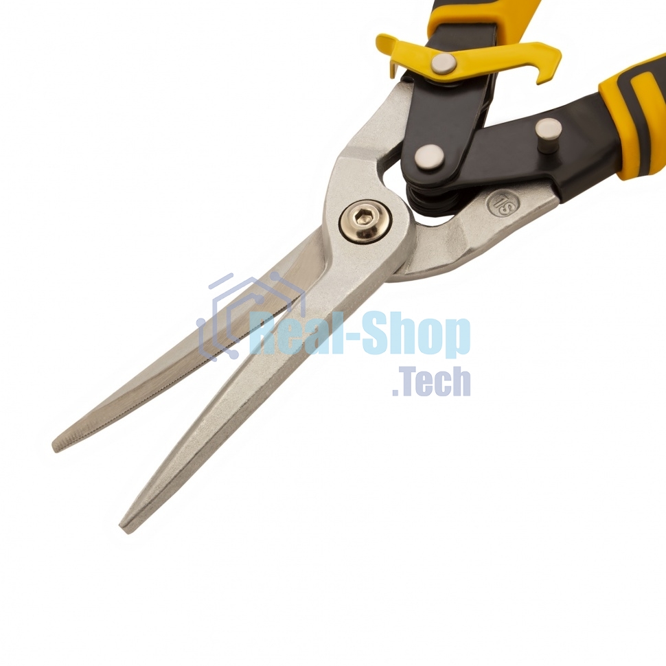 Ножницы по металлу Denzel, 315мм, прямой проходной рез,сталь-CrMo, трехкомп.рук-ки