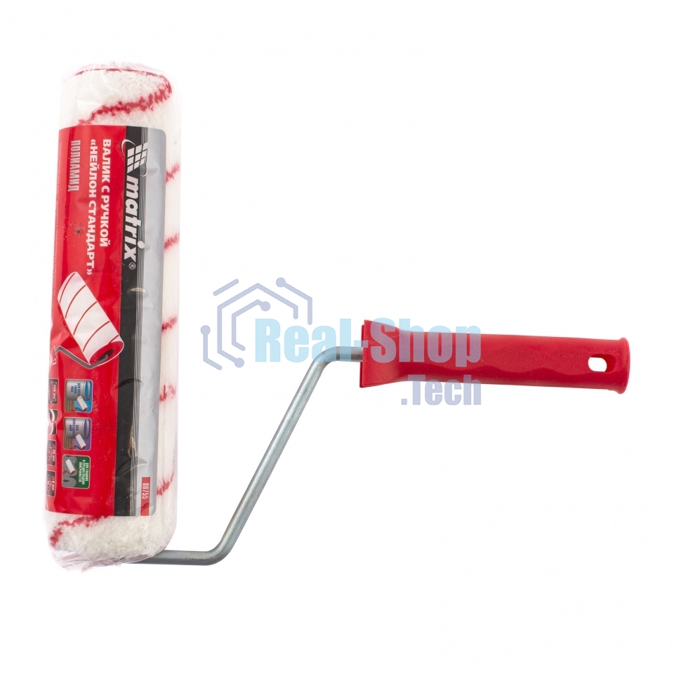 Валик в сборе Matrix нейлон, 250 мм, ворс 9 мм, D 48 мм, D ручки 8 мм