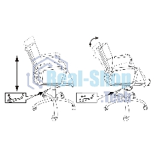Кресло руководителя Бюрократ CH-993-Low/orange оранжевый, низкая спинка, искусственная кожа, крестовина хромированная