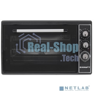 Мини-печь Kraft KF-MO3801BL, черный, 38 л.