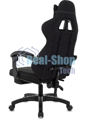 Кресло Zombie Weaver черный, ткань, подголовник, подставка для ног