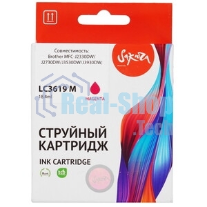 Картридж струйный Sakura LC3619M для Brother, пурпурный, 18,4 мл., 1500 к.