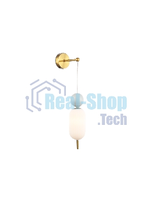 Настенный светильник Ambrella light LH53108 BS/GR/FR латунь/серый/белый матовый G9 max 28W 100*200*570