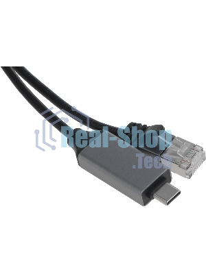 Кабель Buro BU-USB-C-LAN1000-2m USB Type-C (m) RJ-45 (m) 2м черный (пакет)