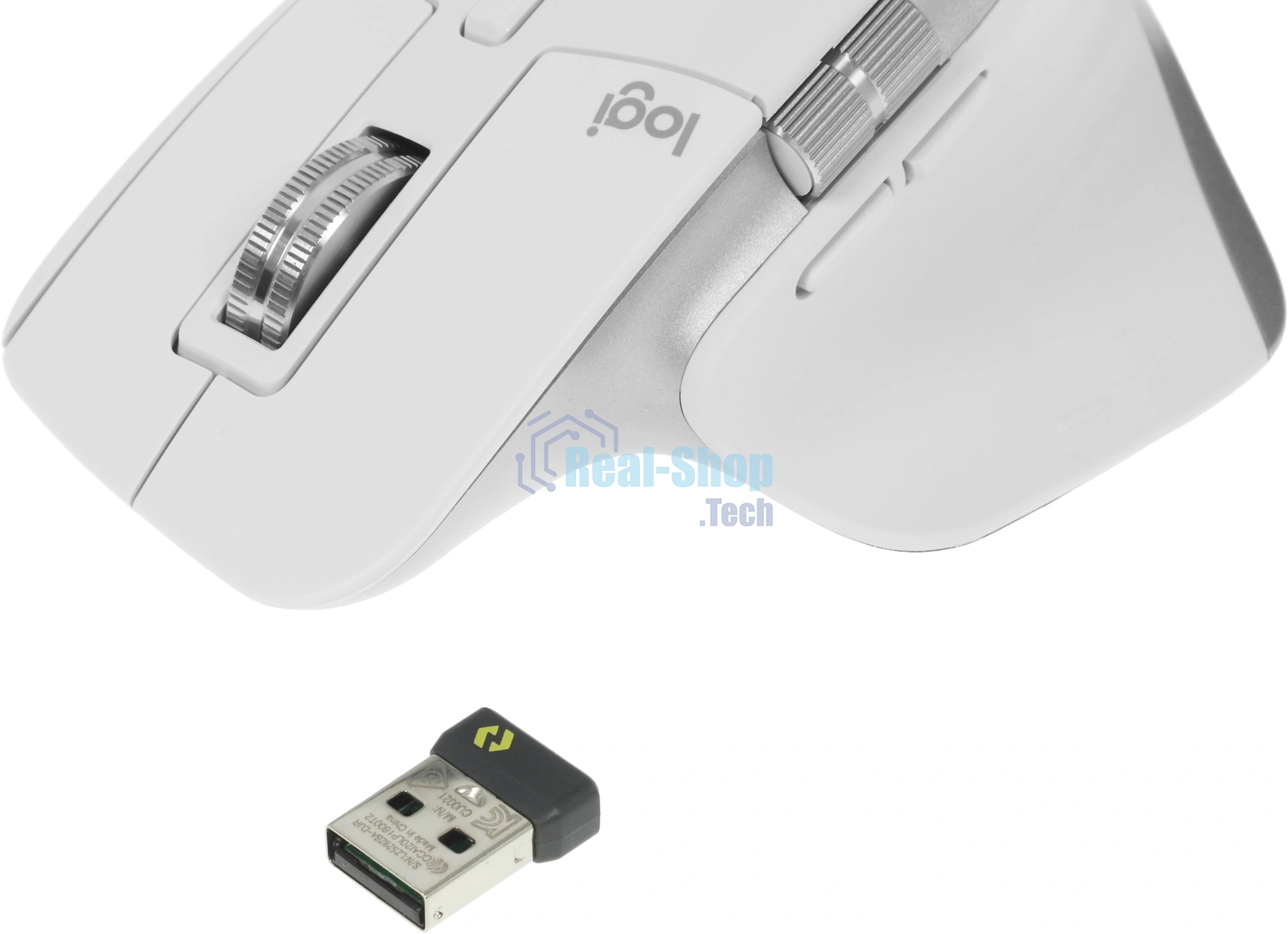 Мышь беспроводная Logitech MX Master 3s светло-серый, 8000 dpi, радиоканал, Bluetooth, USB, кнопки - 7