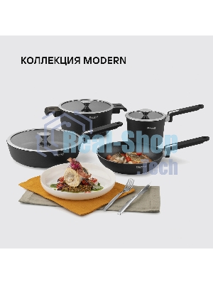 Сковорода Rondell Modern RDA-1722, 28 см, без крышки, черный