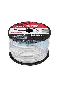 Провод ПГВА Rexant 1х0.50 мм², белый, бухта 100 м