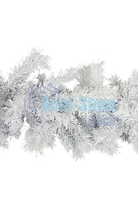 Белоснежный еловый шлейф Neon-night 2,7м