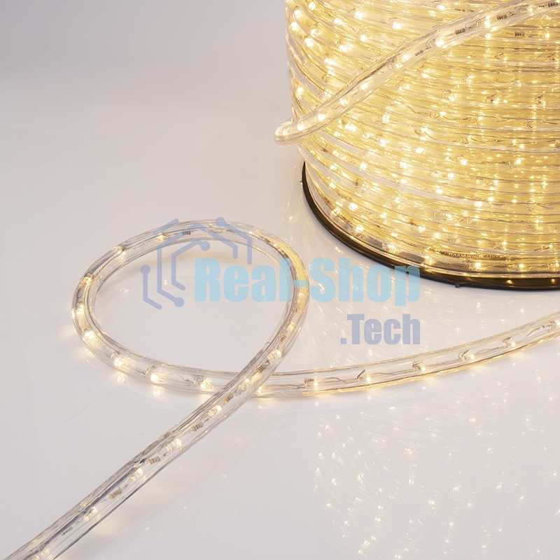 Дюралайт Neon-night LED, постоянное свечение (2W) - теплый белый, 36 LED/м, бухта 100м