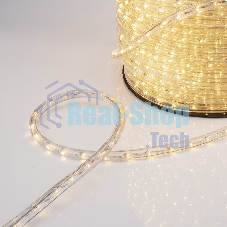 Дюралайт Neon-night LED, постоянное свечение (2W) - теплый белый, 36 LED/м, бухта 100м