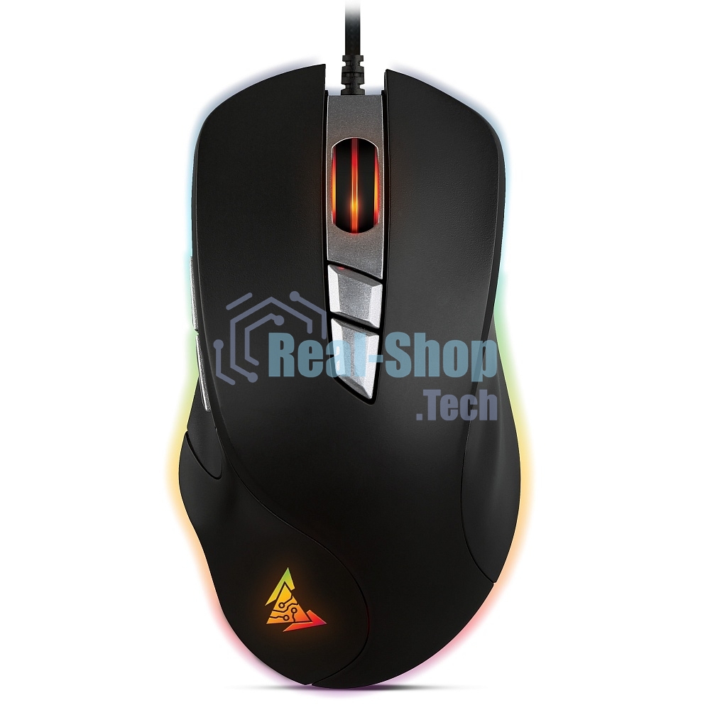 Мышь проводная Crown CMGM-903 черный, 7000 dpi, USB, кнопки - 7