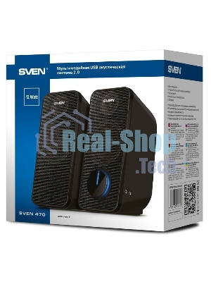 Портативная колонка SVEN 470 12Вт черный