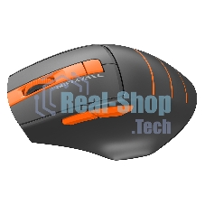Мышь беспроводная A4Tech Fstyler FG30S серый/оранжевый, 2000 dpi, радиоканал, USB, кнопки - 6