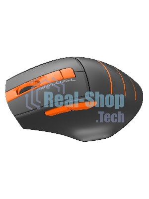 Мышь беспроводная A4Tech Fstyler FG30S серый/оранжевый, 2000 dpi, радиоканал, USB, кнопки - 6