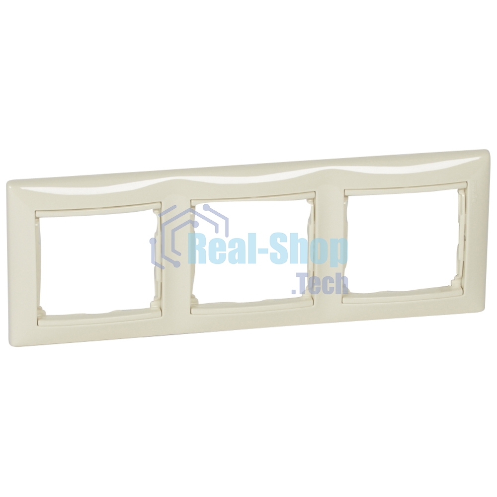 Рамка 3-м Valena горизонт. сл. кость (DIY-упак.) Legrand 695633