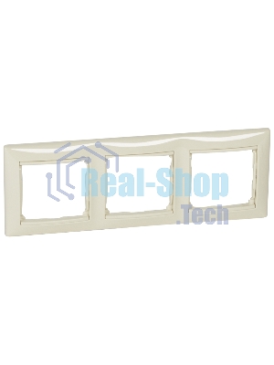 Рамка 3-м Valena горизонт. сл. кость (DIY-упак.) Legrand 695633