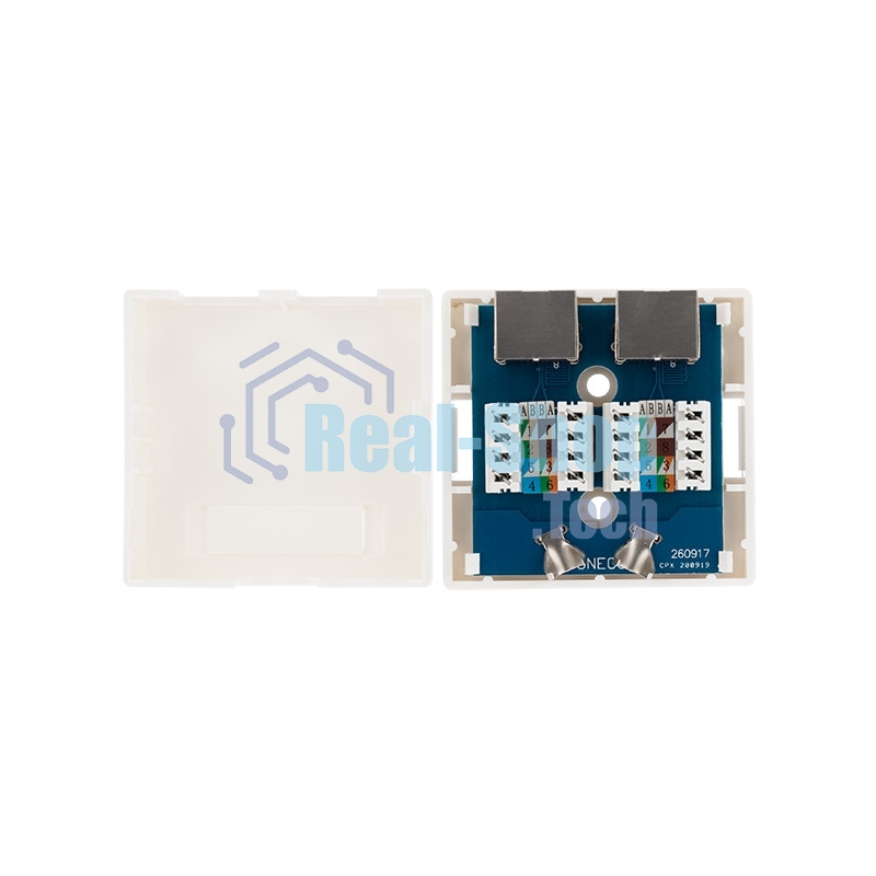 Рoзетка компьютерная внешняя Rexant 2-порта RJ-45 (8P8C), FTP экранированная, категория 6
