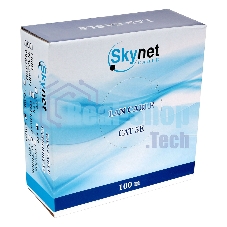 Кабель SkyNet Standart FTP outdoor 4x2x0,48, медный, FLUKE TEST, кат.5e, однож., 100 м, box, черный