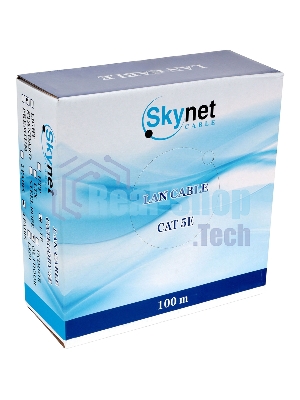 Кабель SkyNet Standart FTP outdoor 4x2x0,48, медный, FLUKE TEST, кат.5e, однож., 100 м, box, черный