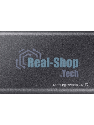 Внешний SSD Samsung T7, 2TB, USB 3.2 Gen 2 Type-C, R/W 1050/1000, титан