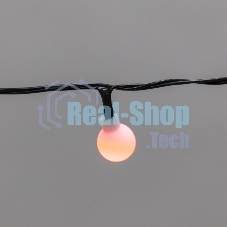 Гирлянда светодиодная Neon-night Шарики 5м, 20 LED, IP20, зеленый провод, свечение мульти (RG/RB), мигание, 230В