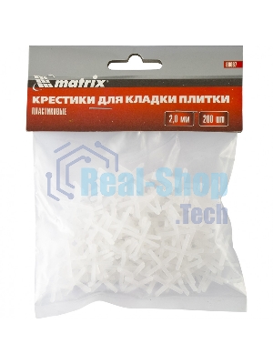 Крестики Matrix, 2,0 мм, для кладки плитки, 200 шт.