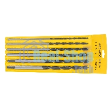 Набор сверл по дереву Sparta 6-8-10-12-13-14 мм, L 300 мм, 6 шт., цилиндрический хвостовик